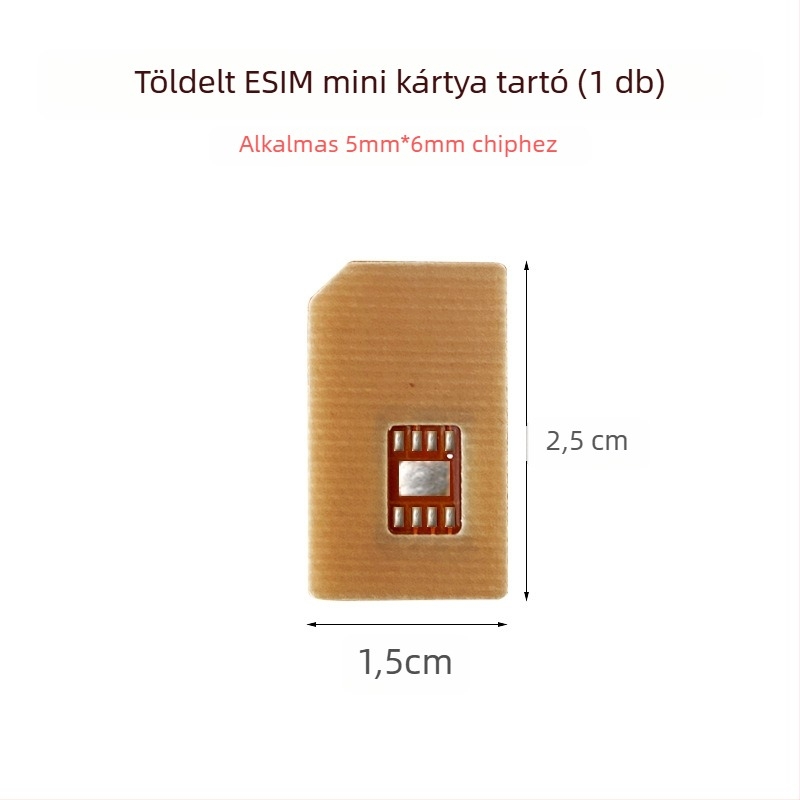 Okosóra eSIM–NanoSIM adapter PCB, magas hőmérséklet-tűrés, DIY készlet, USB 1.1 interfész