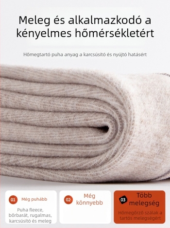 Terhességi nadrág fleece béléssel, magas derék, nylon-spandex keverék, has támogatás