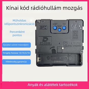 ZD9688 Rádió-vezérelt mechanizmus csendes szkenneléssel és automatikus idő kalibrálással — műanyag ház, stílus Light Luxury, csomag 500