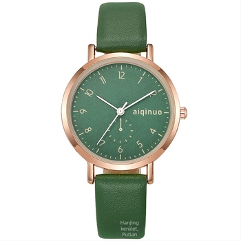 Női karóra Seagull 68 elektronikus mozgással, analóg kijelző, rozsdamentes acél tok, műbőr szíj, tűcsattal záródó