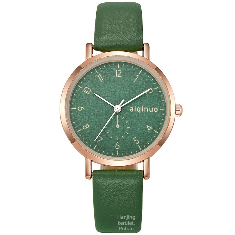 Női karóra Seagull 68 elektronikus mozgással, analóg kijelző, rozsdamentes acél tok, műbőr szíj, tűcsattal záródó