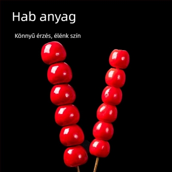 Óvodai tánc rekvizituma: szimulált gyümölcsnyársak antik stílusú színpadra, gyerekek fotózásához dekoráció (Típus: Szimulált gyümölcs; Anyag: Bubble; Kivitelezés: félautomata és félig manuális; Testreszabás: elérhető; Csomagolás: Karton)