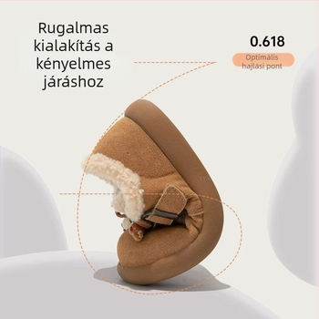 Lányok téli csizmái fleece-béléssel, felső rész: szuper fiber, EVA talp, Velcro-zár, őszi-téli szezon