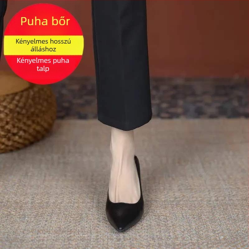 Női mikroszálas bőrből készült slip-on cipő, alacsony sarok (<3 cm), hegyes orr, belső mikroszálas bélés, TPR talp, utcai stílus