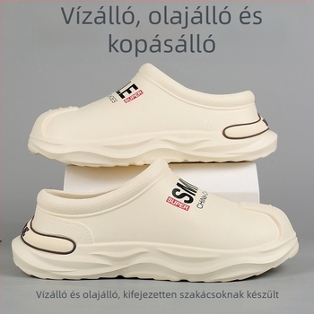 Férfi szakács cipő – vízálló, csúszásmentes, olajálló, vastag talp, PU felsőrész