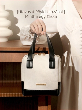 Női kozmetikai táska – hordozható tároló, PU külső, poliészter bélés, Lohastravel, 2025 tavasz