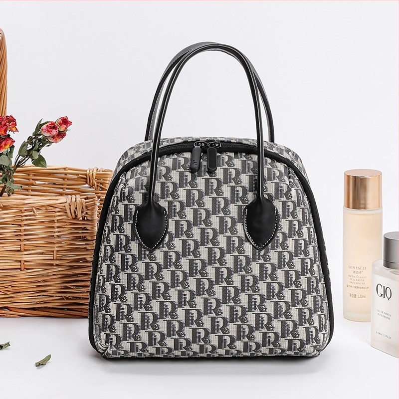 Smink- és neszesszeres táska – városi minimalist stílus, geometrikus mintázat, poliészter anyag, Tide silk márka, 2025 tavasz, hordozható kozmetikai táska