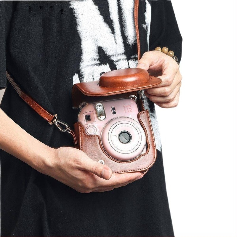 Instax Mini 12 kamera számára készült kemény héjú védőtok