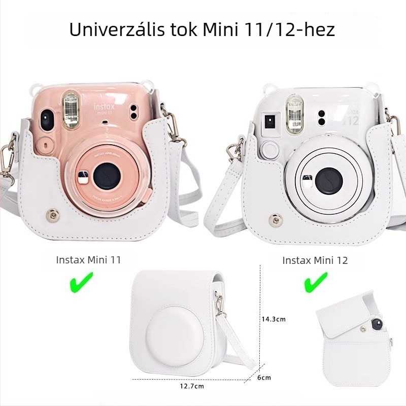 Instax Mini 12 kamera számára készült kemény héjú védőtok