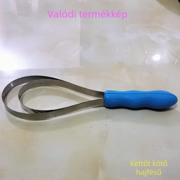 Rozsdamentes acélból készült kutyaszőr eltávolító eszköz – hosszú szőrű kutyák ápolása, szőr eltávolítása és a szőrzet ritkítása, licencelt márka Yiming jingren