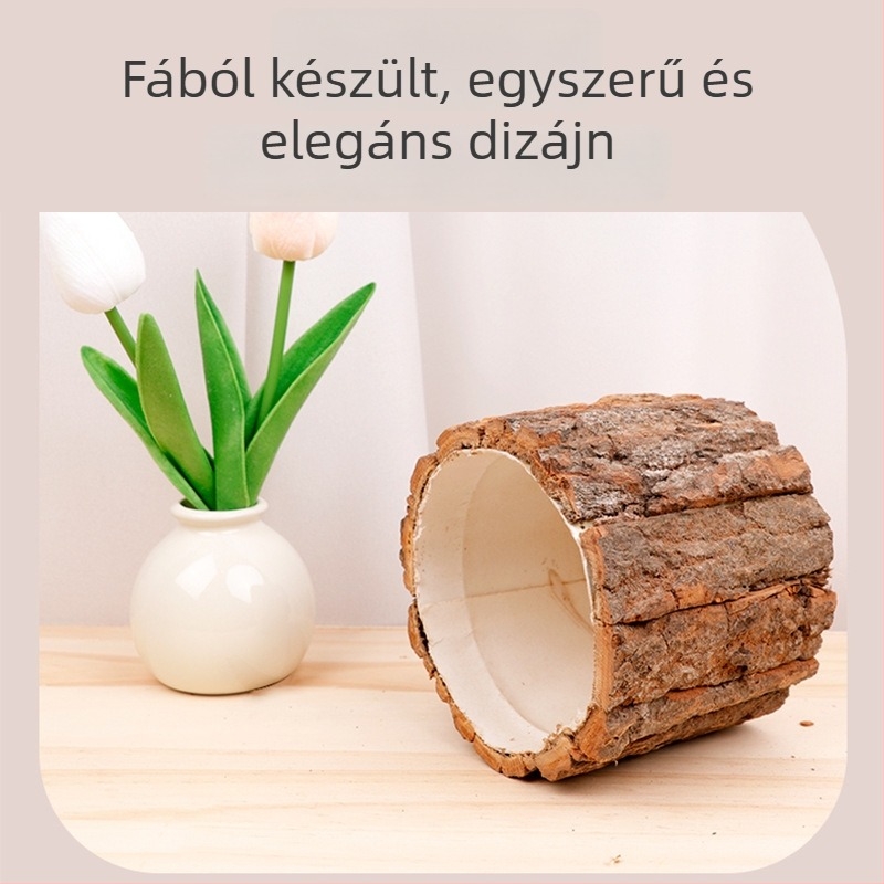 Dekoratív váza vasból, asztali használatra, egyszerű stílus, iroda és otthoni dekorációhoz.