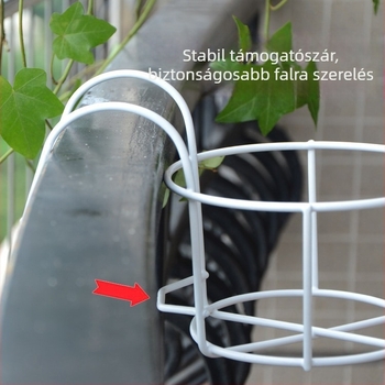 Vasból készült virágtartó balkonra, falra szerelhető vagy asztali használatra, egyszerű stílusú, ideális irodába és otthoni kertészkedéshez