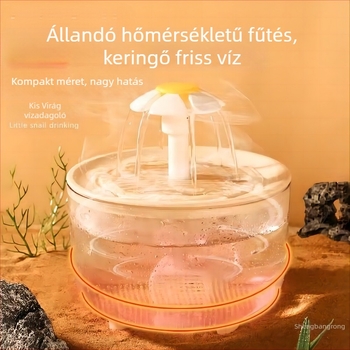Okos macska víz adagoló automatikus cirkulációval és állandó hőmérsékletű fűtéssel téli használatra