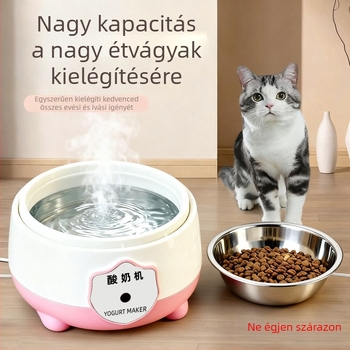 Macska itató automata működés, állandó hőmérsékletű, 304 rozsdamentes acél, Ma LaXi márka