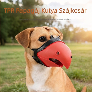 Kutyaszájvédő TPR-rel és webbing szalaggal, harapás elleni védelem, ugatás elleni készülék, vízálló szájmaszk