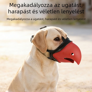 Kutyaszájvédő TPR-rel és webbing szalaggal, harapás elleni védelem, ugatás elleni készülék, vízálló szájmaszk