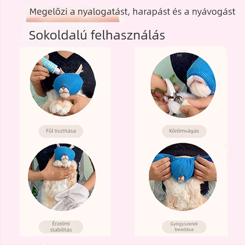 Macska arcmaszk vékony, lélegző anyagból, ápoláshoz és tisztításhoz