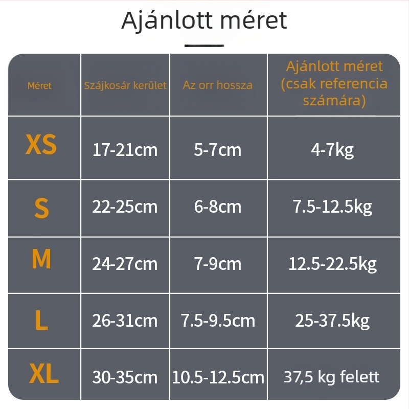 Kutyaszájkosár, légáteresztő hálós anyagból, nylonból, harapás elleni védelem, harapás elleni maszk