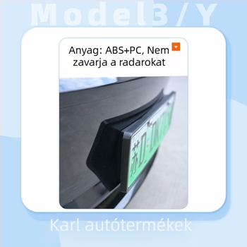 Tesla Model Y/3/YL rendszámkeret – műanyag, kompatibilis a frissített 3/y modelllel, Carlisle