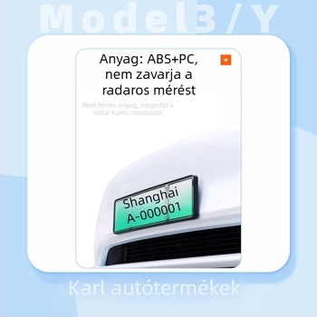 Tesla Model Y/3/YL rendszámkeret – műanyag, kompatibilis a frissített 3/y modelllel, Carlisle