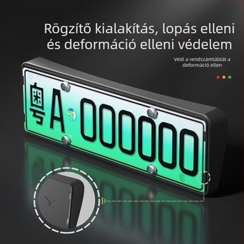 Rendszámkeret védő – élvédő, műanyag; Cikkszám: 01; Modell: Egyéb; Kompatibilis: Egyéb