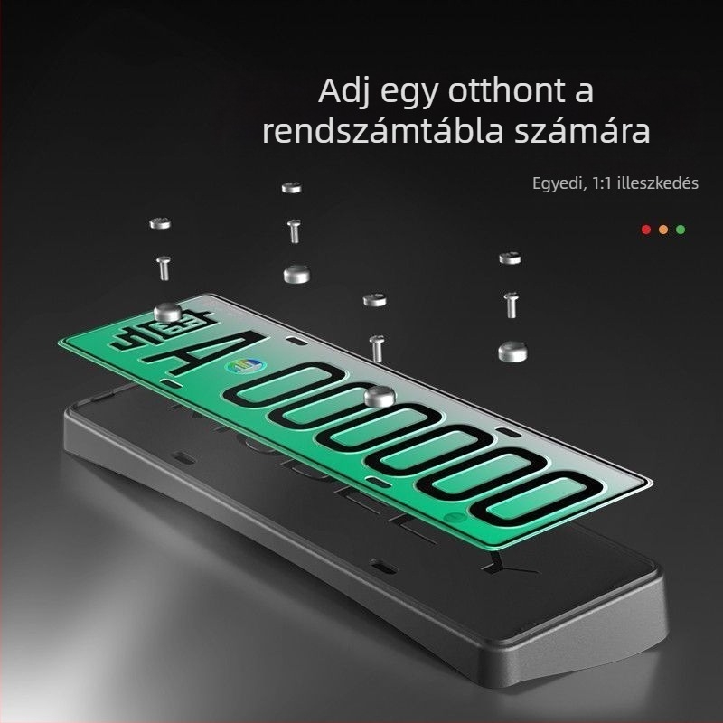 Rendszámkeret védő – élvédő, műanyag; Cikkszám: 01; Modell: Egyéb; Kompatibilis: Egyéb