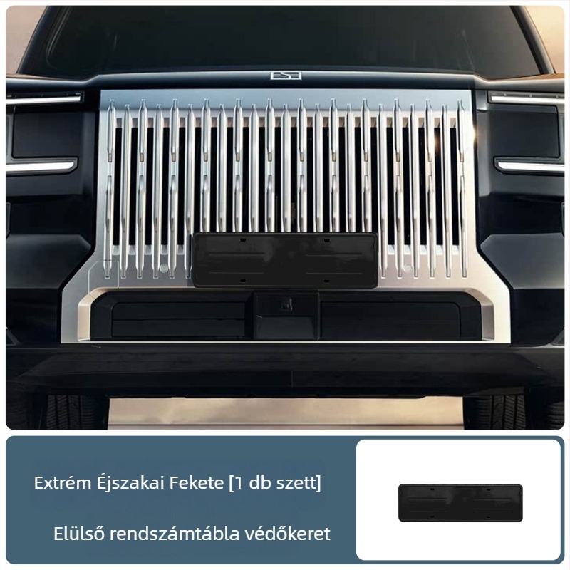 Zeekr 9X rendszámtábla védő keret, alumíniumötvözet, csavarokkal együtt