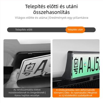 Rendszám világítás keret védőfedéllel – Plastic+; kompatibilis SU7; Modell Ideal L6/L7/L8/L9, 009897; Cikkszám 096969