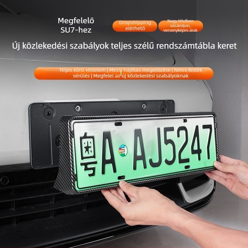 Rendszám világítás keret védőfedéllel – Plastic+; kompatibilis SU7; Modell Ideal L6/L7/L8/L9, 009897; Cikkszám 096969