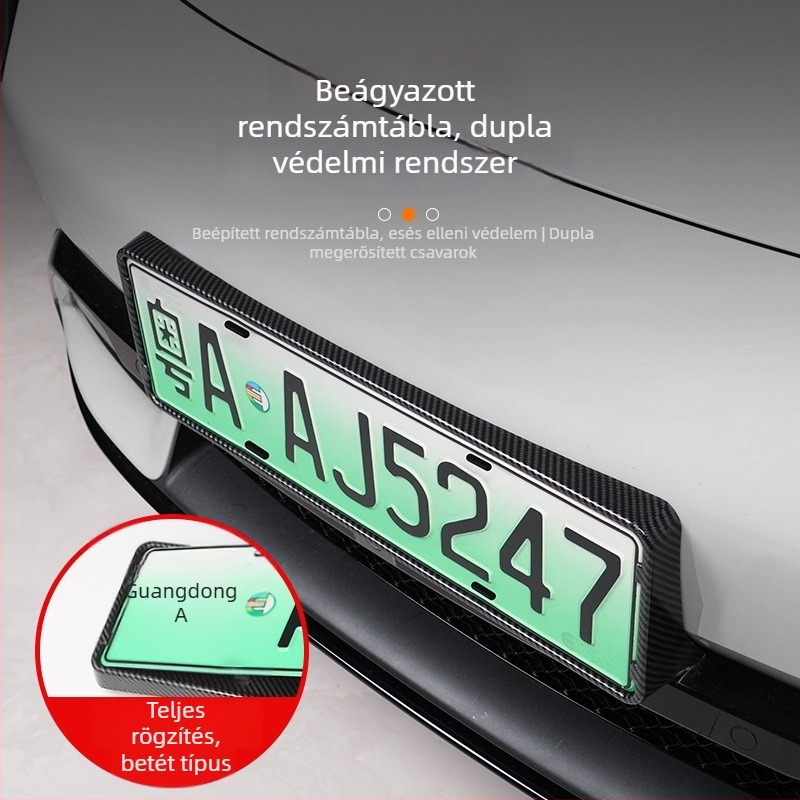 Rendszám világítás keret védőfedéllel – Plastic+; kompatibilis SU7; Modell Ideal L6/L7/L8/L9, 009897; Cikkszám 096969
