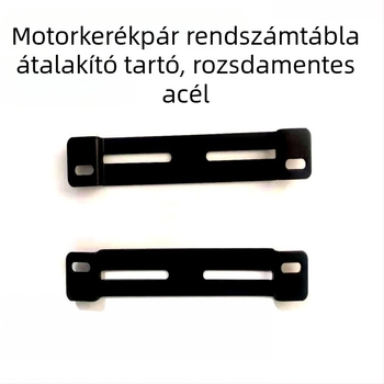 Motorkerékpár rendszám konverziós tartó, rozsdamentes acél, testreszabható feldolgozás, alkalmazható modellek