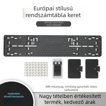 XC-LPF európai stílusú rendszámtábla keret, ABS műanyag, mágneses rögzítés, modell XC-W197-plastic-Magnetic
