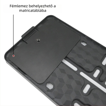 XC-LPF európai stílusú rendszámtábla keret, ABS műanyag, mágneses rögzítés, modell XC-W197-plastic-Magnetic
