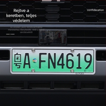 G700 rendszámtábla keret – alumínium ötvözet, teljes lefedettség