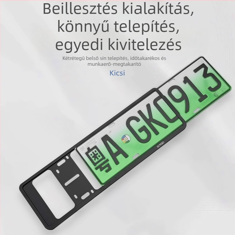 G700 rendszámtábla keret – alumínium ötvözet, teljes lefedettség