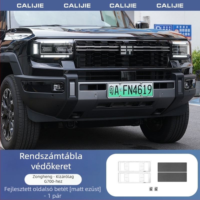 G700 alumínium-ötvözet rendszámkeret teljes lefedéssel