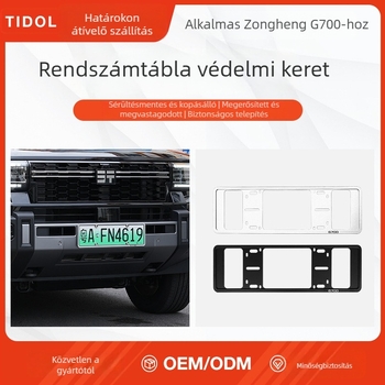G700 rendszámtábla keret alumínium ötvözetből, védő és teljes lefedettség, kompatibilis a G700-zal