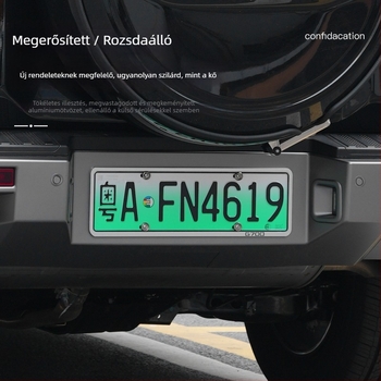 G700 rendszámtábla keret alumínium ötvözetből, védő és teljes lefedettség, kompatibilis a G700-zal