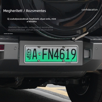 G700 rendszámkeret – alumíniumötvözet, teljes készlet (Jietu Zhongxing)