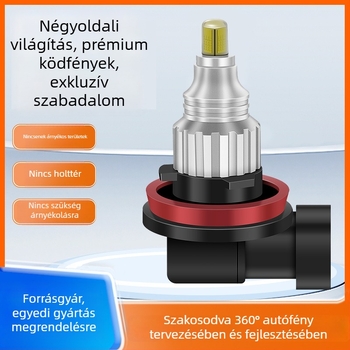 LED ködfényszóró, modell PSX26W/H11/9005/H7, ház réz repülőgép-alumíniumból, 20W, 12V