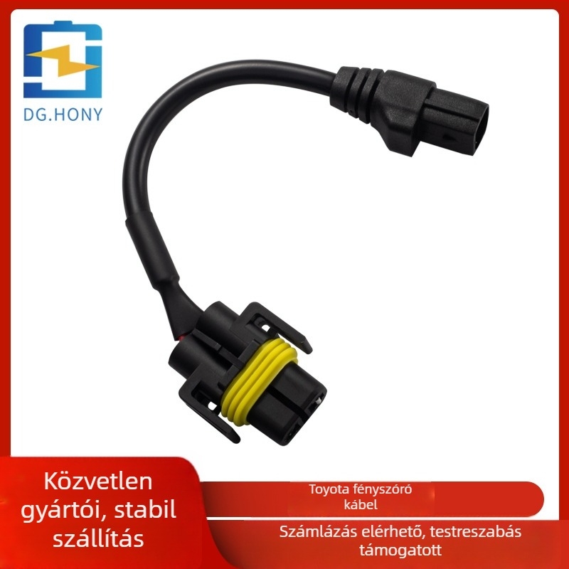 LED ködfény lámpa H11 adapterkábel Toyotahoz – Plug-In telepítés, kármentes, 12V/24V, H11 modell
