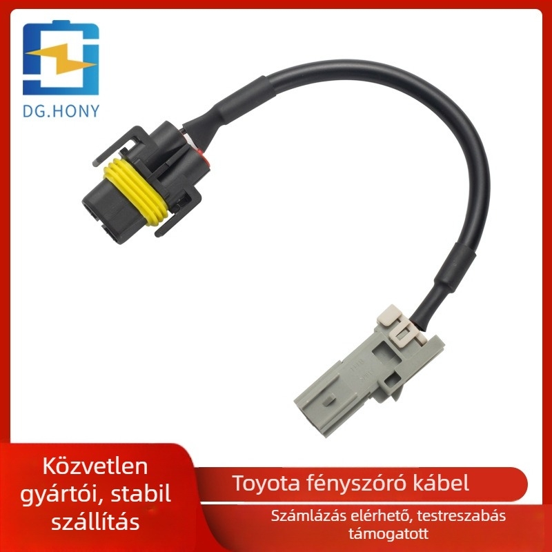 LED ködfény lámpa H11 adapterkábel Toyotahoz – Plug-In telepítés, kármentes, 12V/24V, H11 modell
