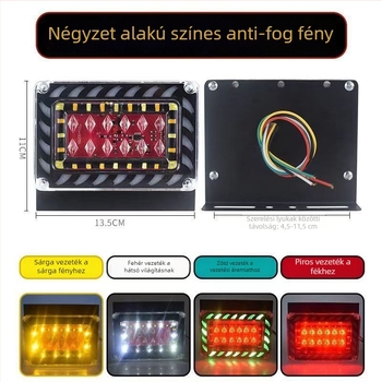LED ködlámpa teherautókhoz és utánfutókhoz - 24V, hátsó figyelmeztető fény