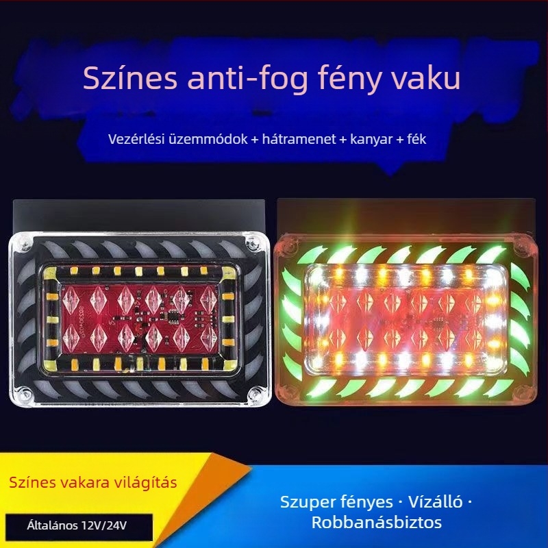 LED ködlámpa teherautókhoz és utánfutókhoz - 24V, hátsó figyelmeztető fény