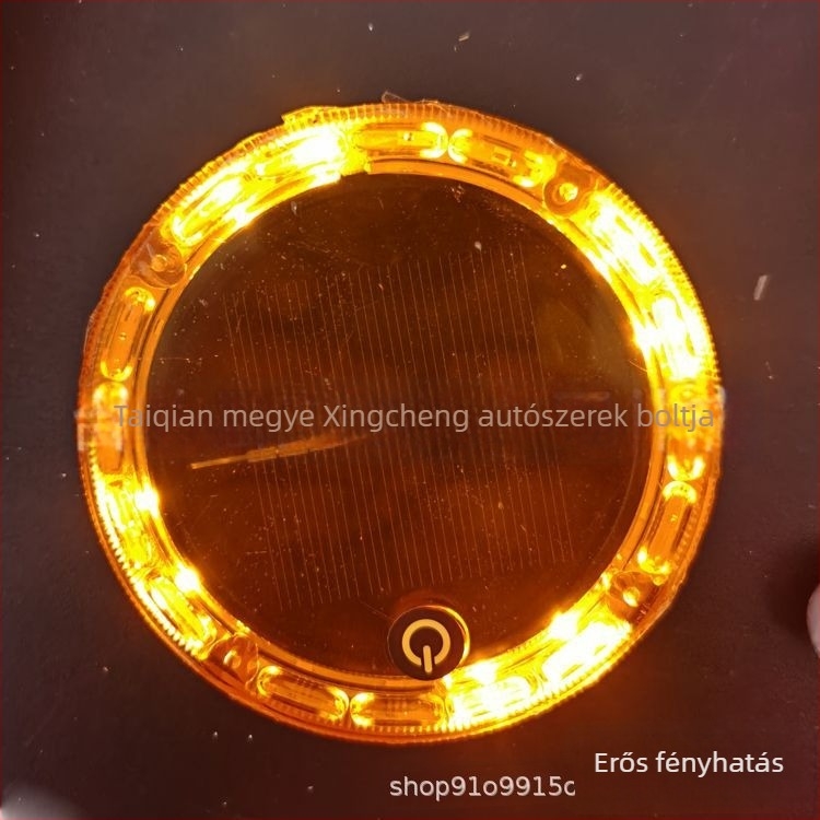 Hátsó LED lámpa napenergia, vezeték nélküli, univerzális feszültség