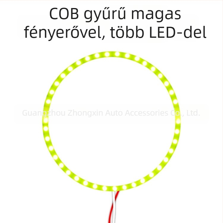 LED ködlámpa COB fényforrással, 5W, 9-30V, Angel Eyes, Retrofit-kompatibilis