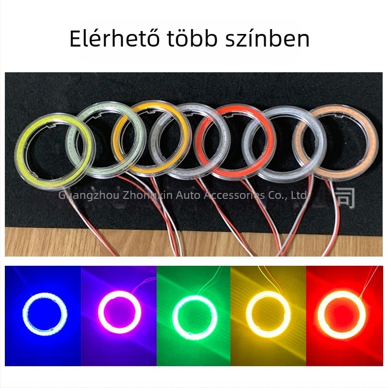 LED ködlámpa COB fényforrással, 5W, 9-30V, Angel Eyes, Retrofit-kompatibilis