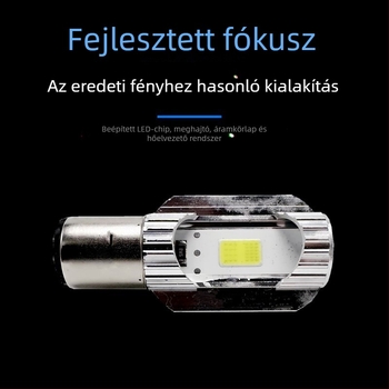 12V-os LED elülső lámpa elektromos kerékpárhoz, két csapszerelés, magas és alacsony fényerő