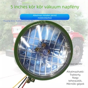 Mezőgazdasági jármű előfényszóró, vákuumos Xenon lámpa, 12V/24V, 5000 lm, egyedi egység