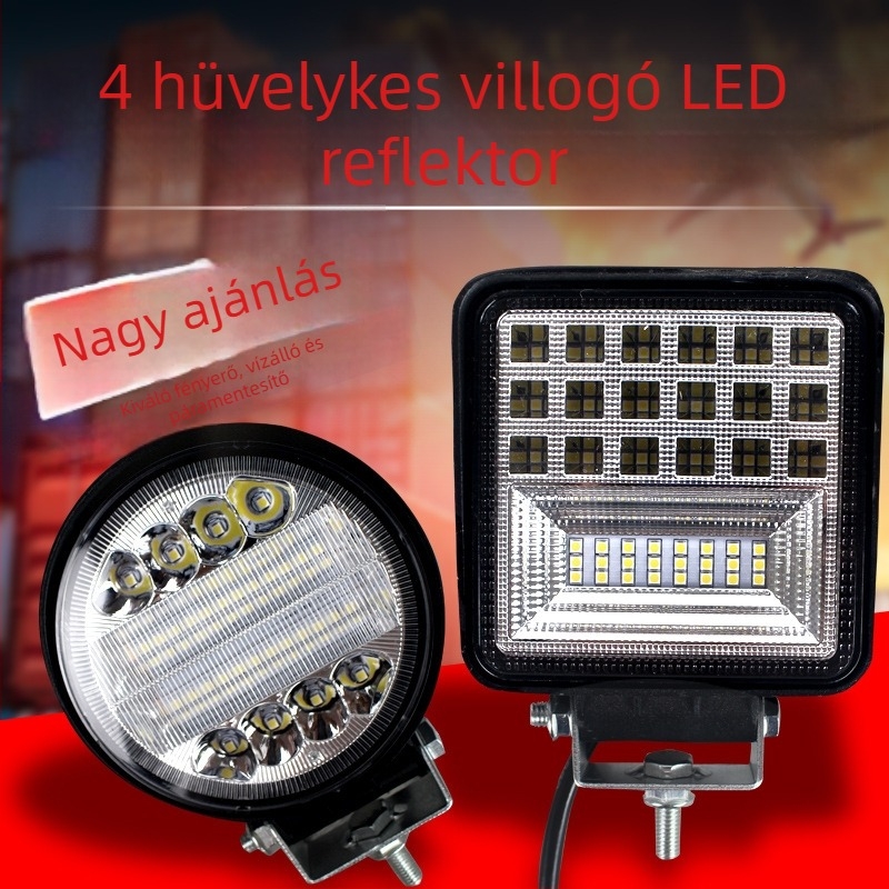 Bager kar LED világítás, 80W, 12V-24V, Retrofit, szerelés nélkül